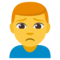 Man Frowning emoji on Emojione